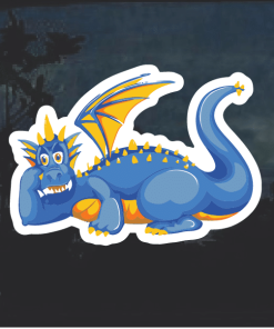 Blue Dragon Window Decal Sticker