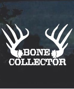 Bone Collector Antlers Window Decal Sticker