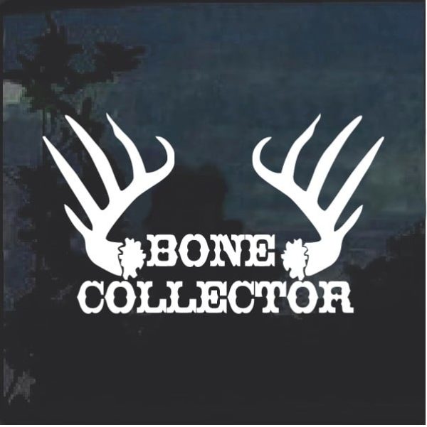 Bone Collector Antlers Window Decal Sticker