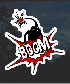Boom Bomb Comic Decal Sticker