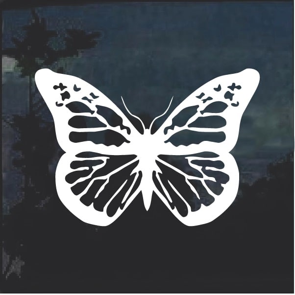 Butterfly Window Decal Sticker D8, Custom Made In the USA
