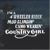 Camo Wearin Country Girl Window Decal Sticker