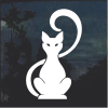 Cat Silhouette v18 Cat Window Decal Sticker