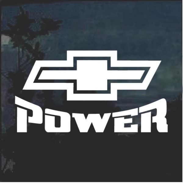 Chevy Power v2 Window Decal Sticker