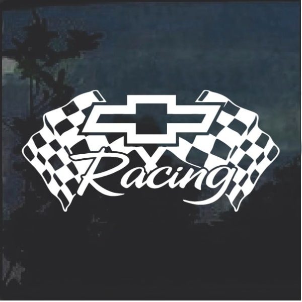 Chevy Racing 3 Window Decal Sticker
