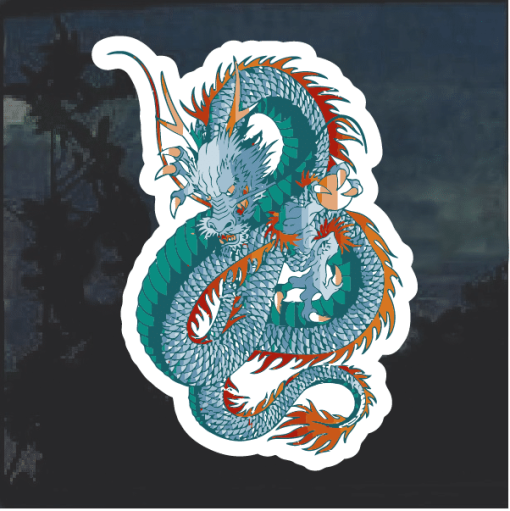 Chinese Dragon Window Decal Sticker