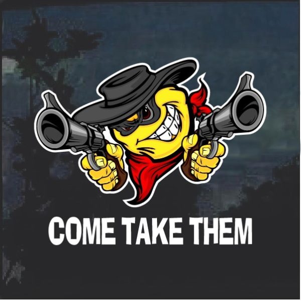 Come Take them Emoji Decal Sticker