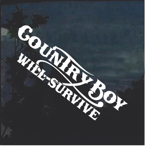 country boy can survive decal