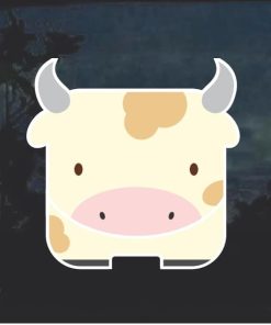 Cow Emoji Decal Sticker