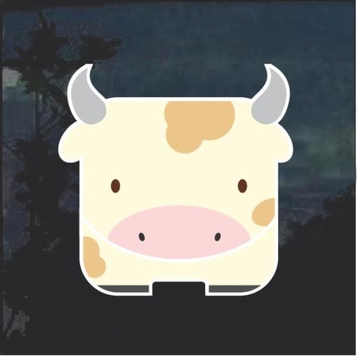 Cow Emoji Decal Sticker