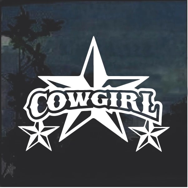 cowgirl decals for trucks