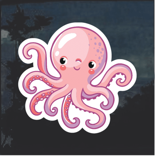 Cute Octopus Window Decal Sticker