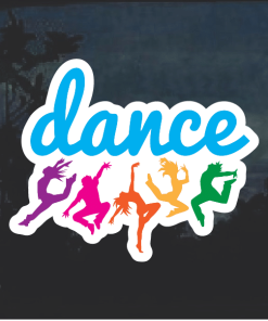Dance Dancing Color Window Decal Sticker