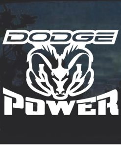 Dodge Power Window Decal Sticker