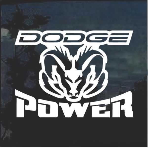 Dodge Power Window Decal Sticker