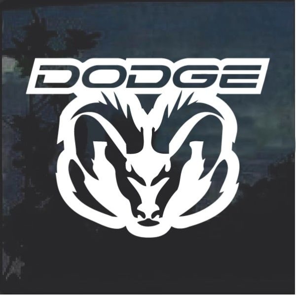 Dodge Ram Bold Window Decal Sticker – Dodge Decal Sticker | Custom Made ...