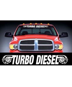 Dodge Turbo Diesel Windshield Banner Decal Sticker