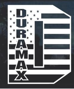 Duramax D Flag Window Decal Sticker