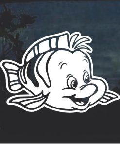 Flounder Window Decal Sticker