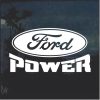 Ford Power Window Decal Sticker