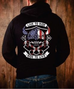 Live to Ride Motorcycle Hoodie