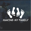 Making my family window decal Sticker