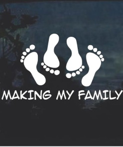 Making my family window decal Sticker