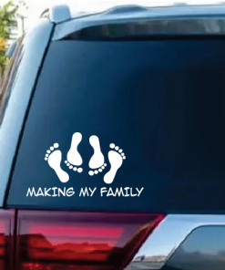 Making my family window decal Sticker