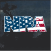 NRA American Flag Window Decal Sticker