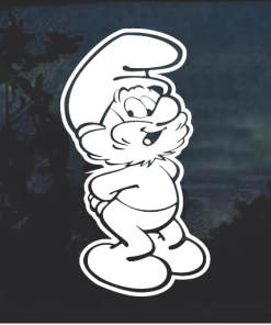 Papa Smurf - Cartoon Decal Sticker