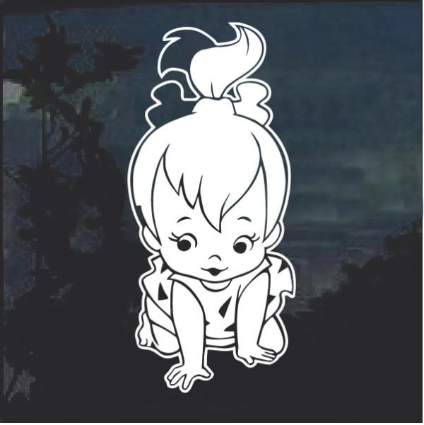 Pebbles Flintstone 1 Window Decal Sticker