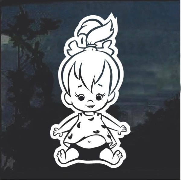 Pebbles Flintstone 2 Window Decal Sticker