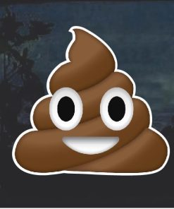 Poop Emoji Decal Sticker