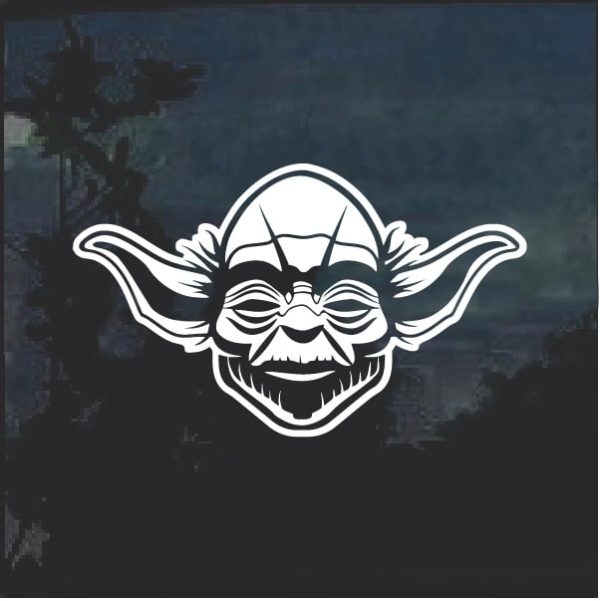Star Wars Yoda 3 Window Decal Sticker