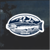 Trout Fishing Window Decal Sticker