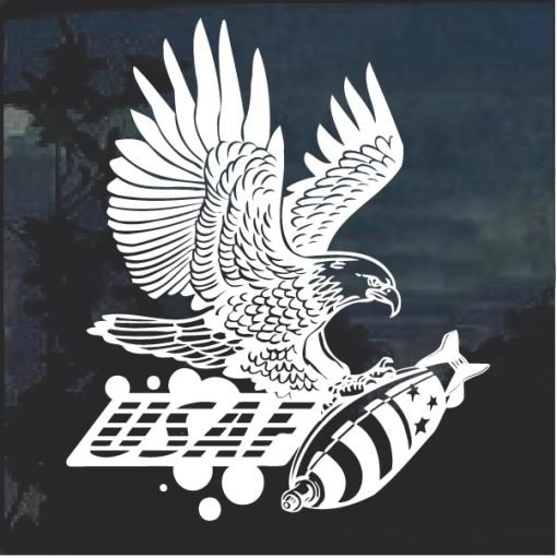 USAF Air Force Eagle and Bomb Decal Sticker