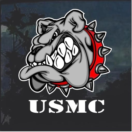 USMC Marines Devil Dog Window Decal Sticker