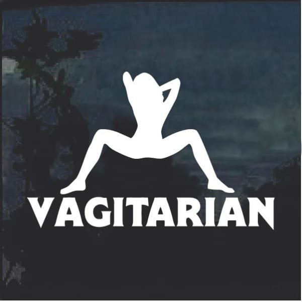Vagitarian 2 Window Decal Sticker
