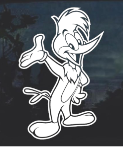 Woody Woodpecker v2 - Cartoon Decal Sticker
