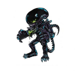 Alien vs Predator Laptop Decal Sticker Officially Licensed