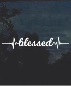 blessed Heartbeat Window Decal Sticker