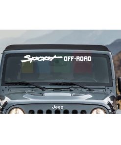 Jeep Sport Off Road Windshield Banner Decal Sticker