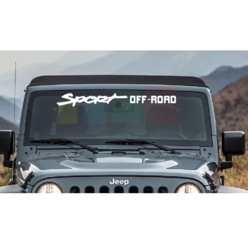Jeep Sport Off Road Windshield Banner Decal Sticker