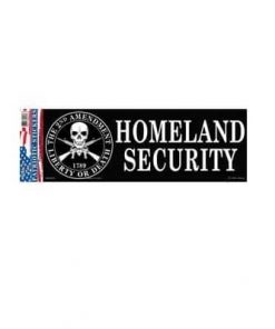 2nd AMENDMENT Homeland Security 3x10 Full Color Decal Sticker Licensed