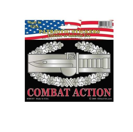 US Army Combat Action CAB Full Color Window Decal Sticker Licensed