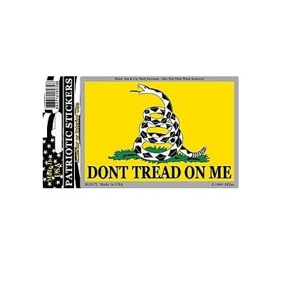 Don't Tread on Me Full Color Window Decal Sticker Licensed
