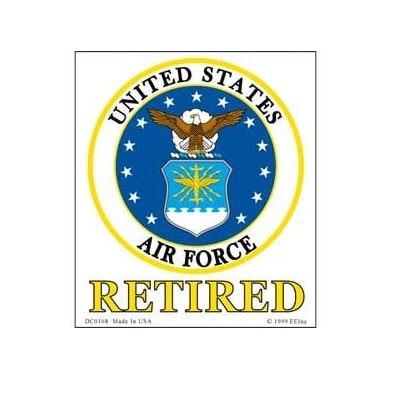 Details about   Air Force Star and Bars Armed Forces USA Veteran Retried Combat Decal Sticker 