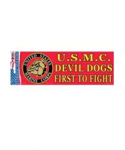 USMC Marine Devil Dog 3x10 Full Color Window Decal Sticker Licensed