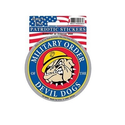 USMC Devil Dog Full Color Window Decal Sticker