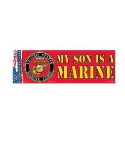 USMC My Son is a Marine 3x10 Full Color Window Decal Sticker Licensed